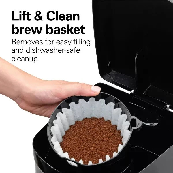 HAMILTON BEACH PROGRAMMABLE COFFEE MAKER 12 CUP CAPACITY W/AUTO PAUSE AND POUR