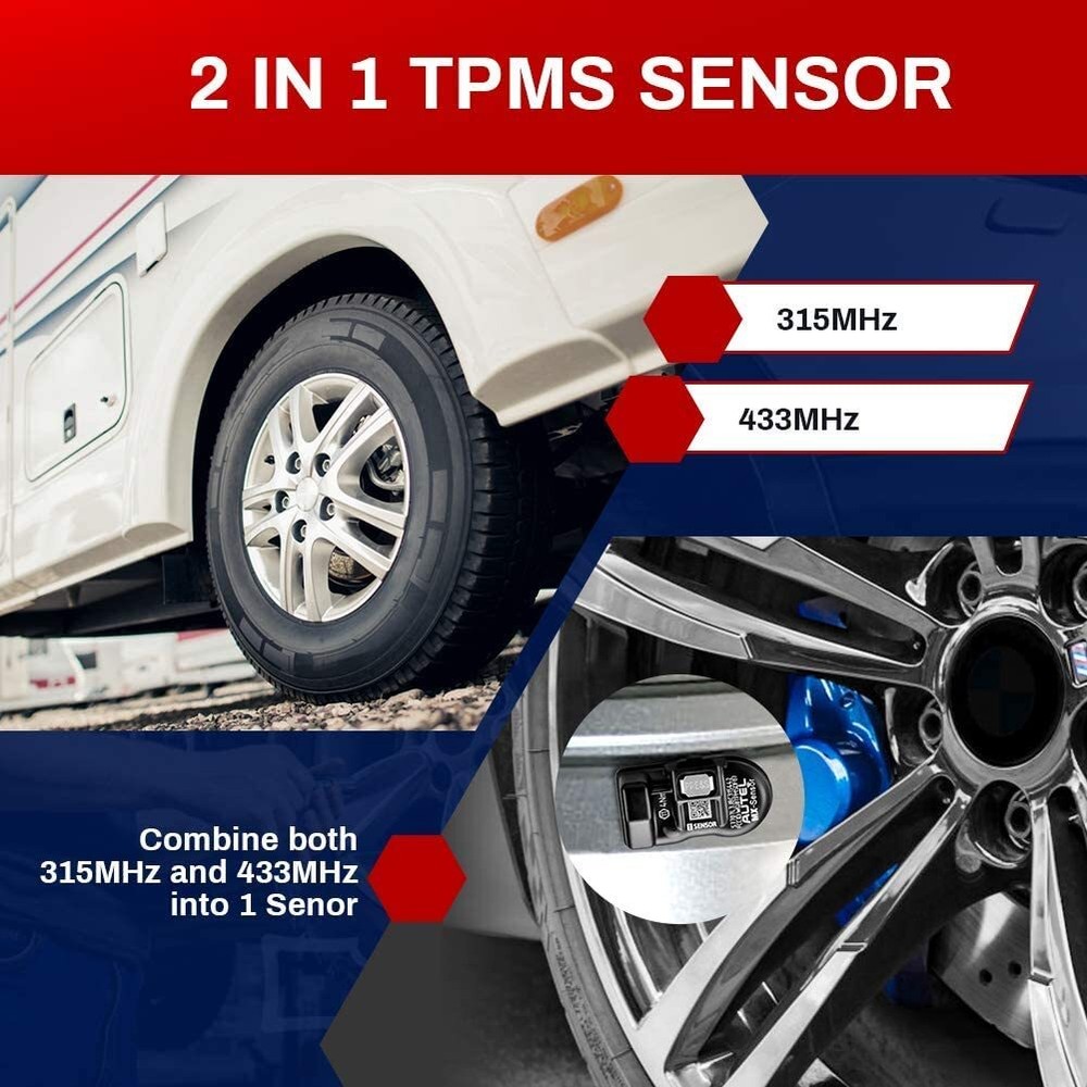 Autel MX-Sensor 315MHz & 433MHz programmable TPMS Universal Tire Pressure Sensor