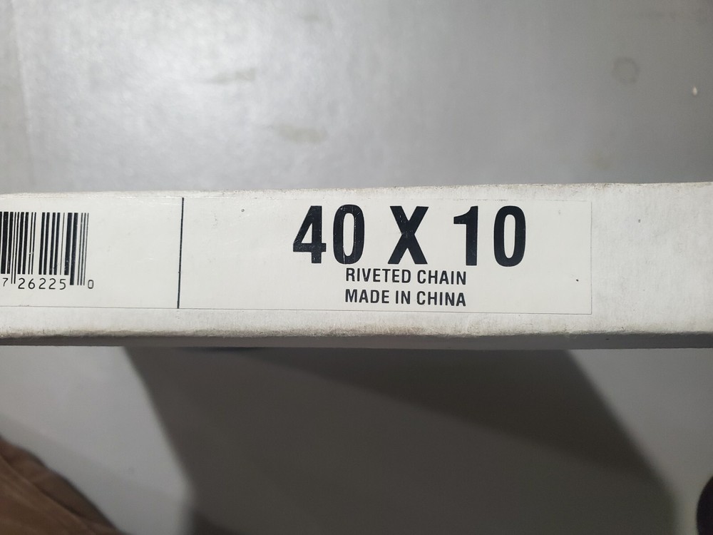 Sapphire Riveted Roller Chain. 40 X 10 New In The Box.