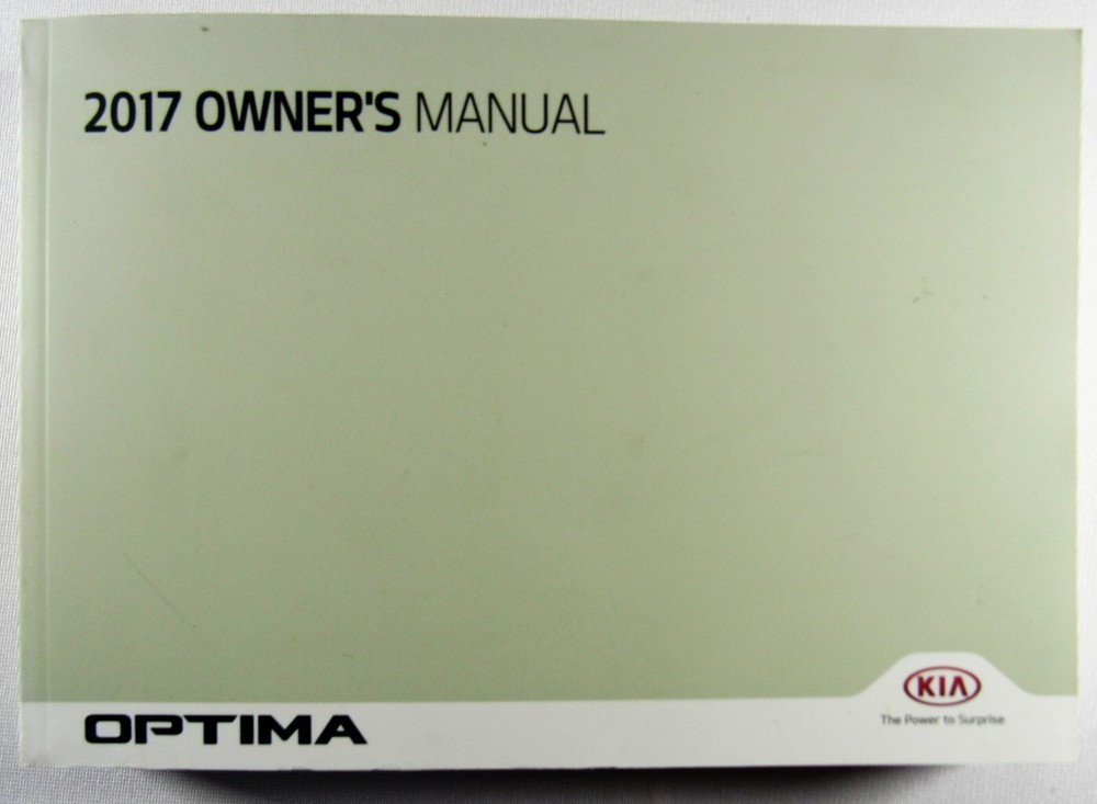 2017 Kia Optima Owners Manual Book