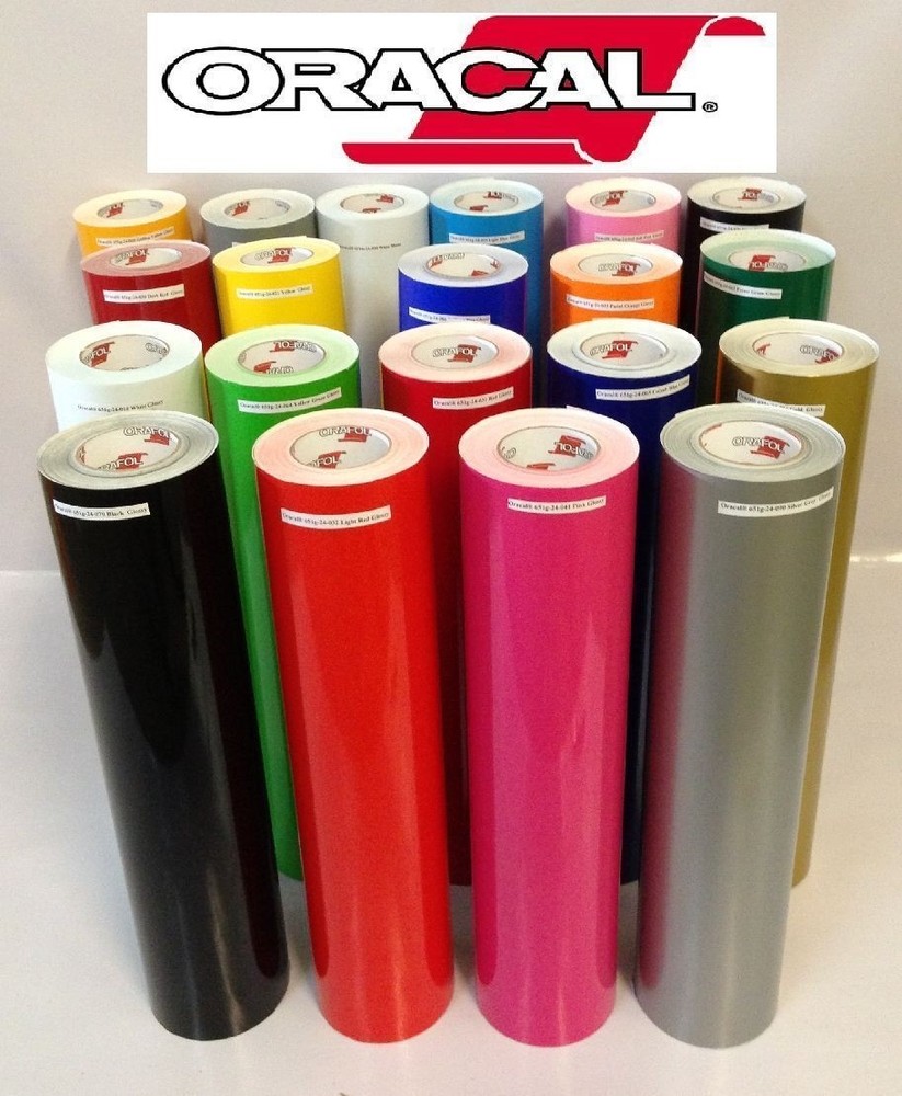 Oracal 651 Starter kit  15 Glossy Self Adhesive Vinyl Sheets  12" x 12" assorted