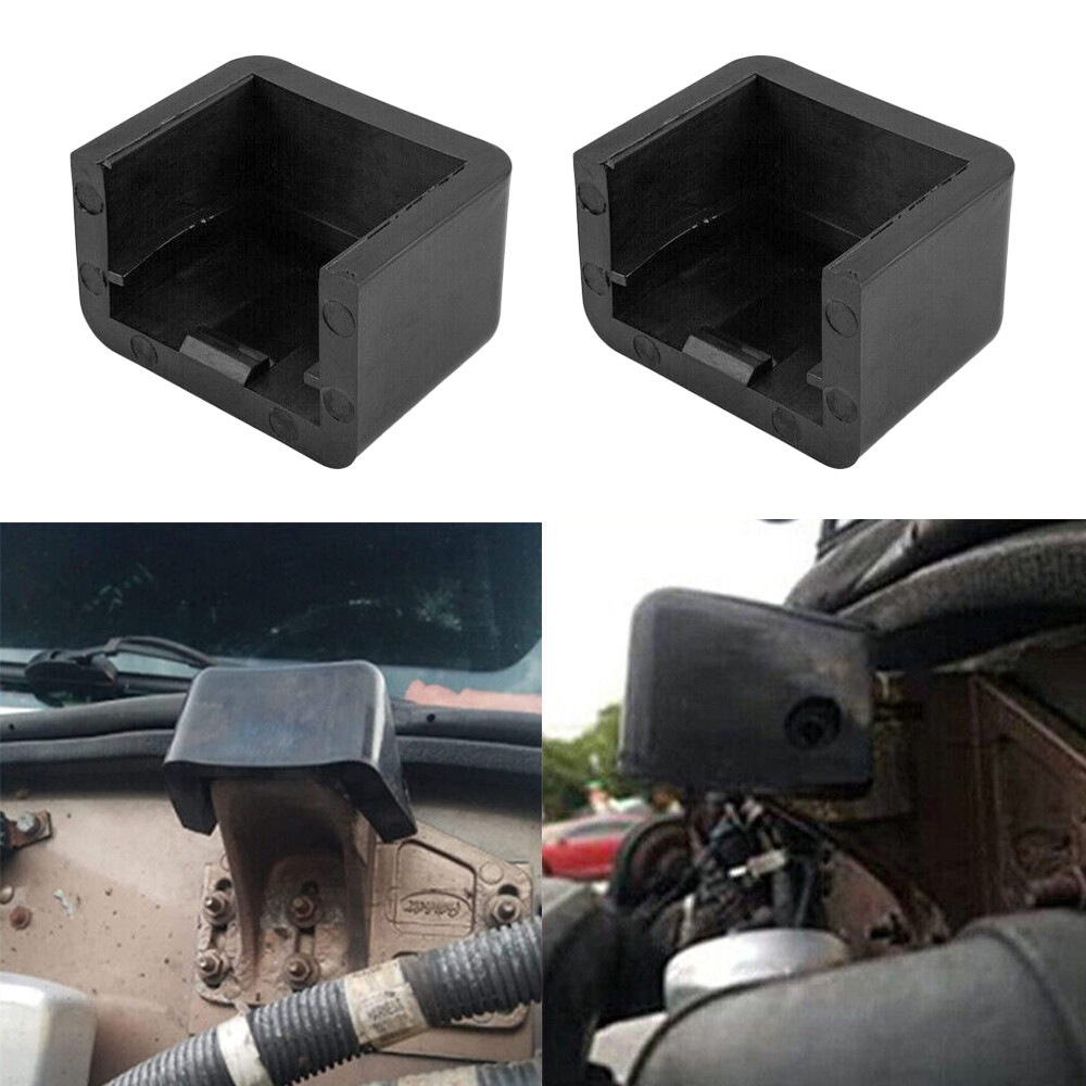 Black 2x Bumper Hood Rest Bushing Replace for 2000-2007 Peterbilt 379 130-4711
