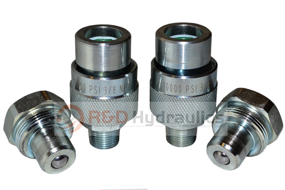 2-pair 10,000 psi Hydraulic Quick Coupler (for Enerpac Style C-604)