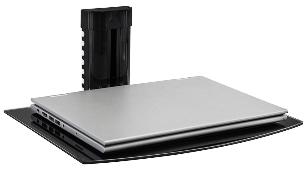 Mount-It! Floating Wall Mounted Shelf Bracket Stand for AV Receiver, Componen...