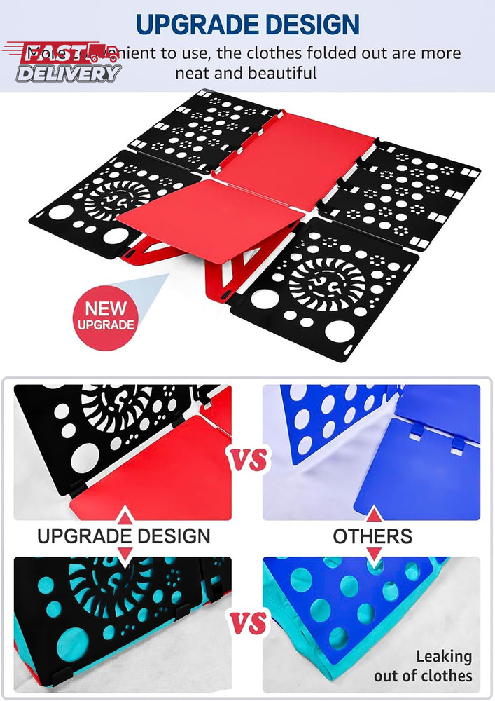Boxlegend Version 3 Shirt Folding Board T Shirts Clothes Folder Durable Plastic