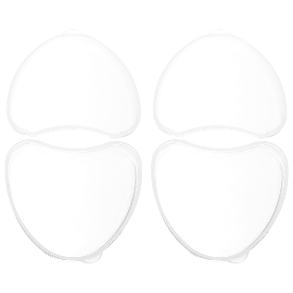 2 Pcs Lightweight Denture Holder Compact Container Carrying Case