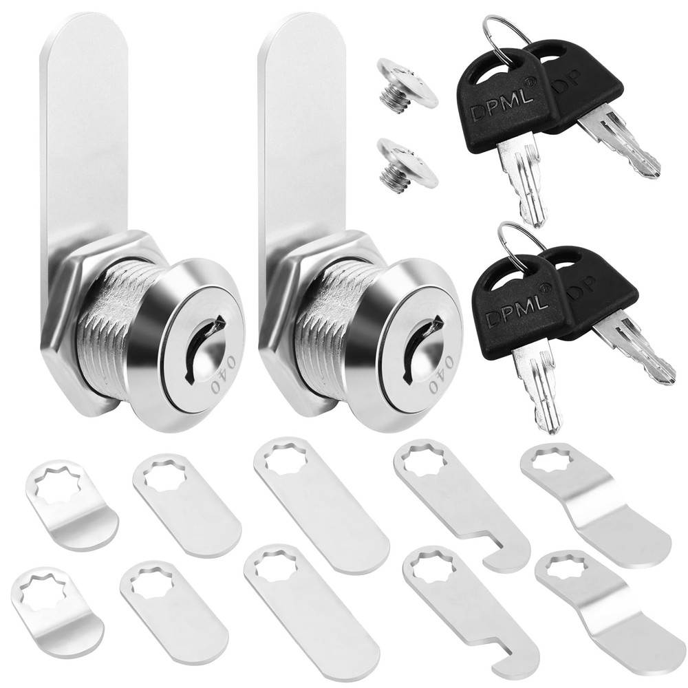 (2 Pack Keyed Alike) Truck Tool Box Locks with Keys - Replacement Pickup