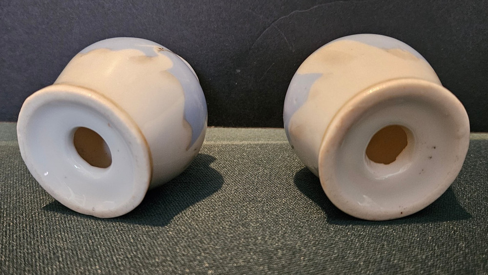 Nippon Crane Pattern Salt and Pepper Shakers - No Corks