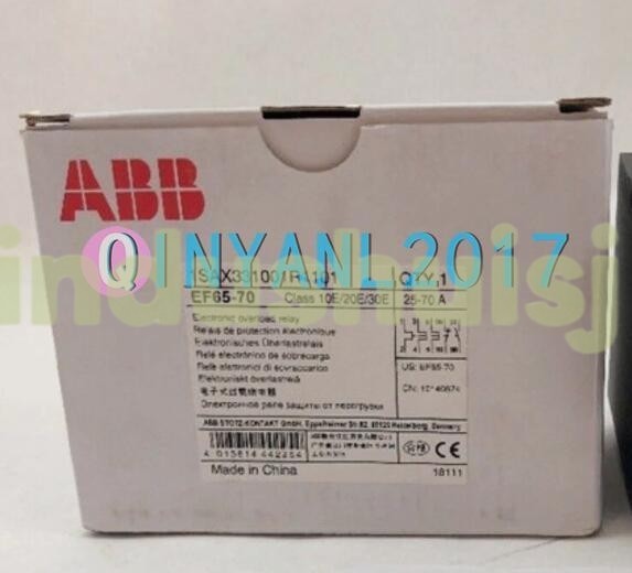 1PCS New ABB EF65-70 ELECTRONIC OVERLOAD RELAY
