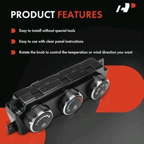 Heater Climate Control Panel Module Compatible with Dodge Ram 1500 2009-2010