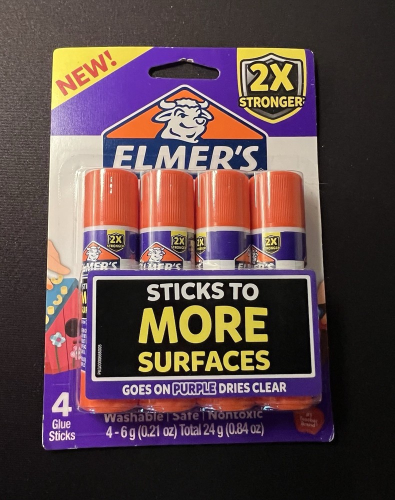 Elmer's Extra Strength Glue Sticks 4 Pack -.21oz Each
