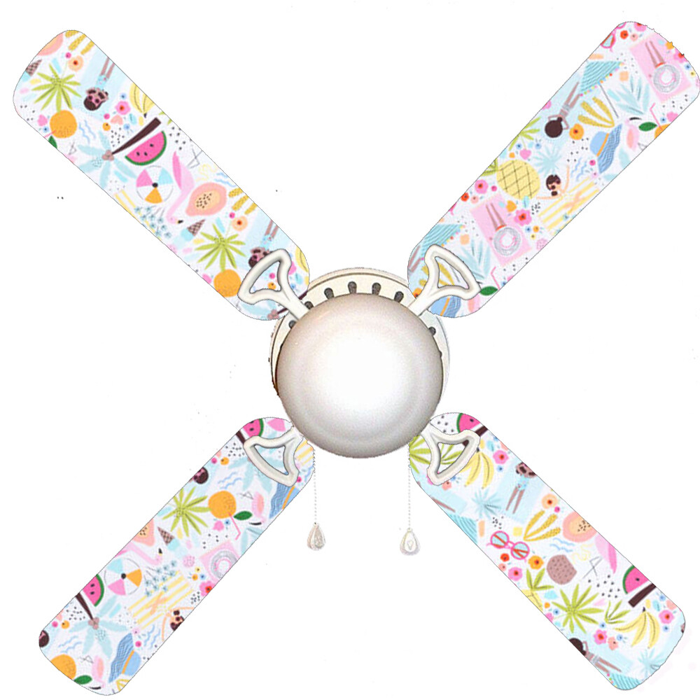 Beach Time Besties 42" Ceiling Fan with Light Kit