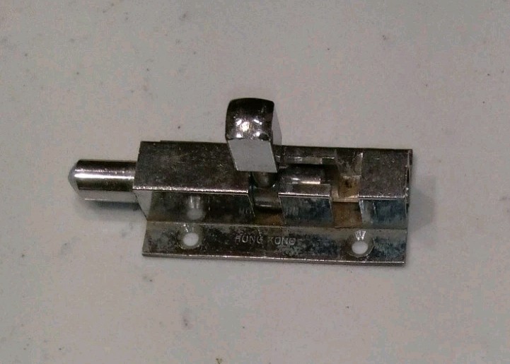 One Small Barrel Latch Chrome Plated