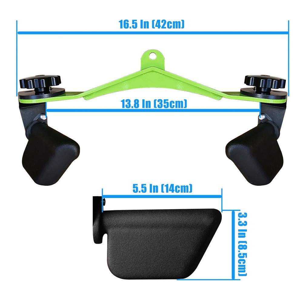 Adjustable Lat Pull Down Bar Cable Machine Attachments for Gym T-bar Row Handle