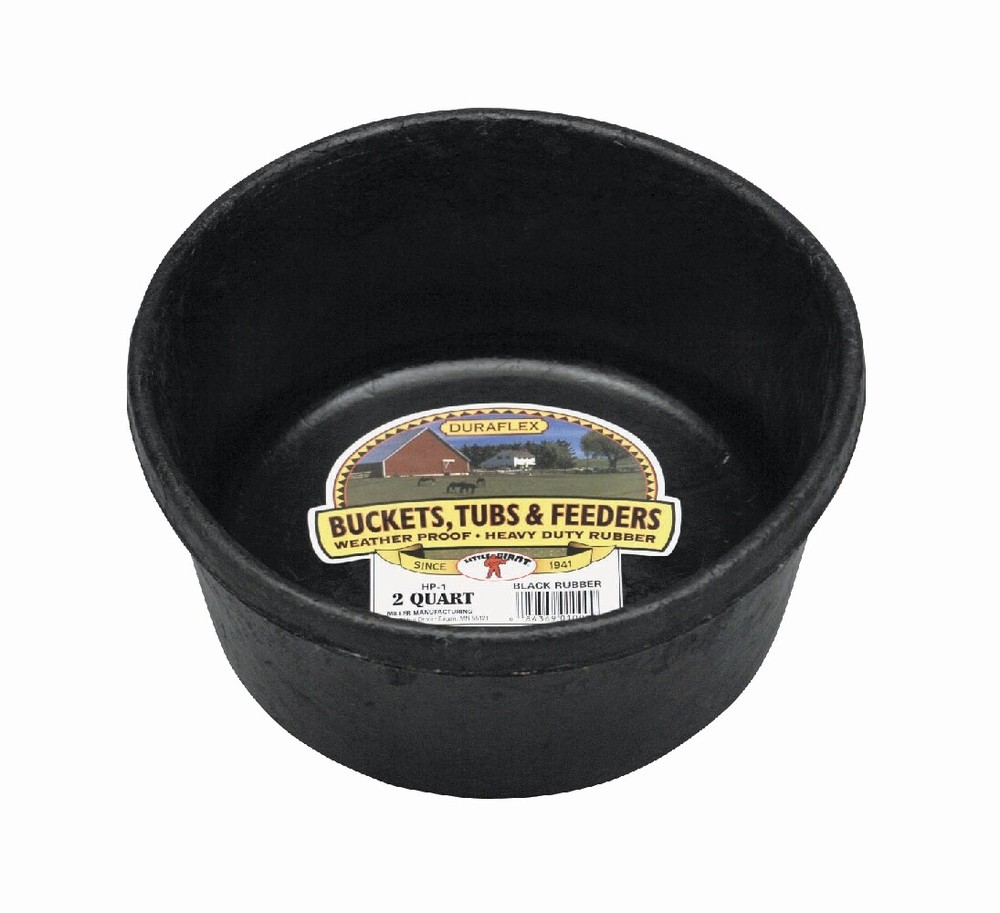 Little Giant 2 Quart Rubber Feed Pan