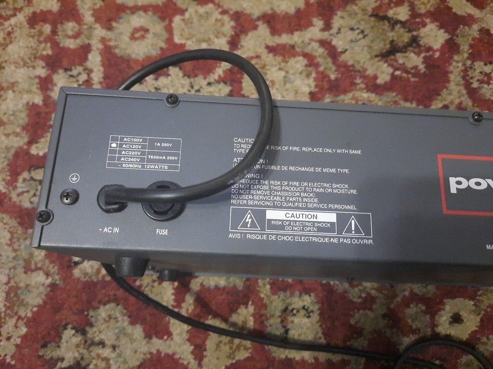 Power Req Professional Dual One Third Octive Equalizer Q-231 **Read