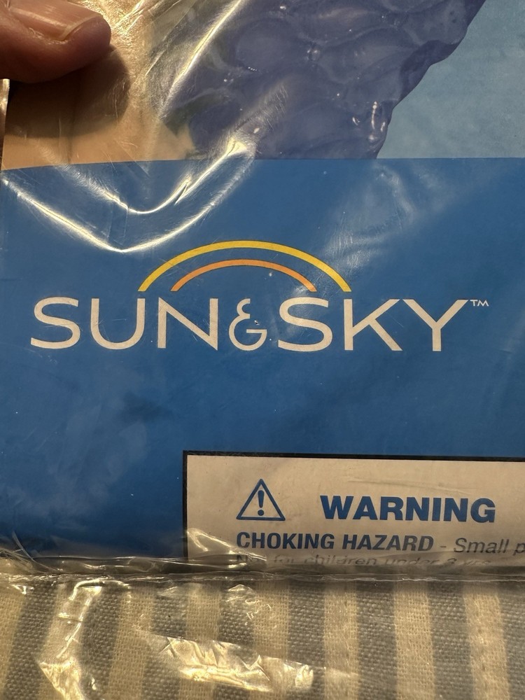 Sun & Sky Pool Wave Mattress 85" X 33" Red Float And Relax Packable Vacations