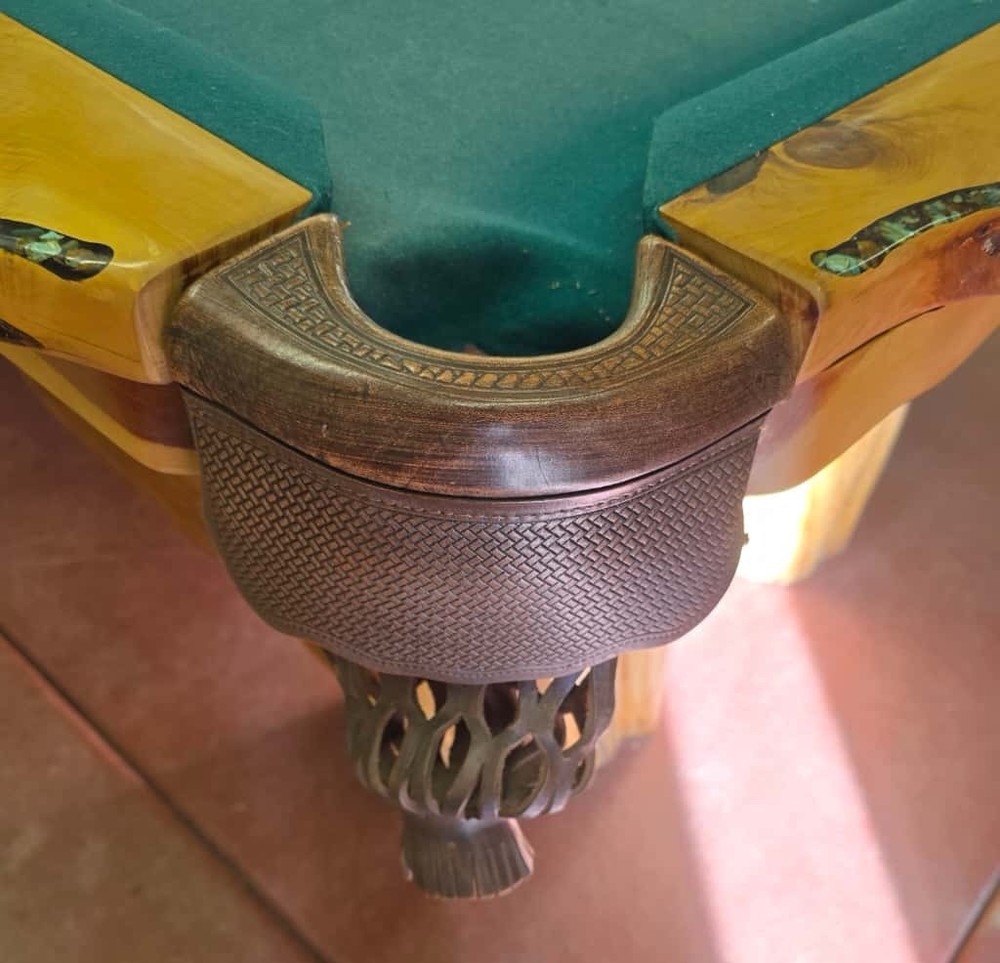 Turquoise Inlaid Pool Table