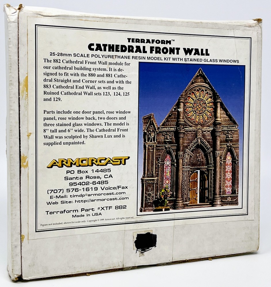 Armorcast Terraform Cathedral Front Wall Terrain Complete In Box Unassembled (B)
