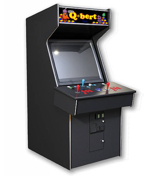 Q-Bert Gottlieb Arcade Marquee For Reproduction Header/Backlit Sign