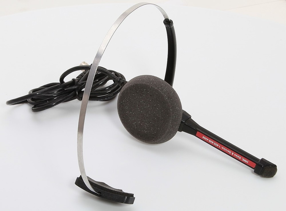 HME HS12 Headset & Microphone For COM6000 Wireless Drive Thru Intercom Beltpacks