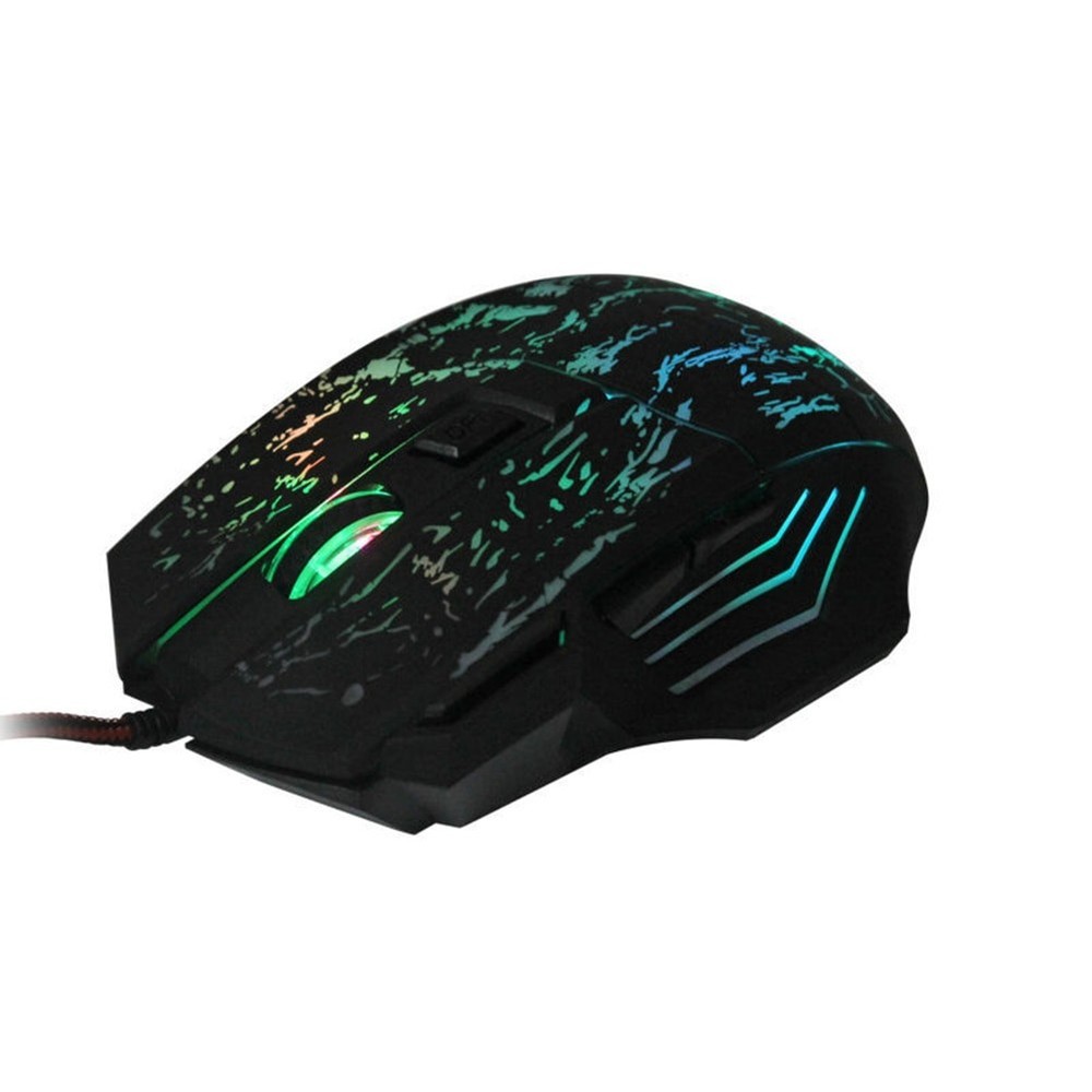 7 Button Wired Gaming Mouse USB Optical RGB LED DPI Adjustable Ergonomic