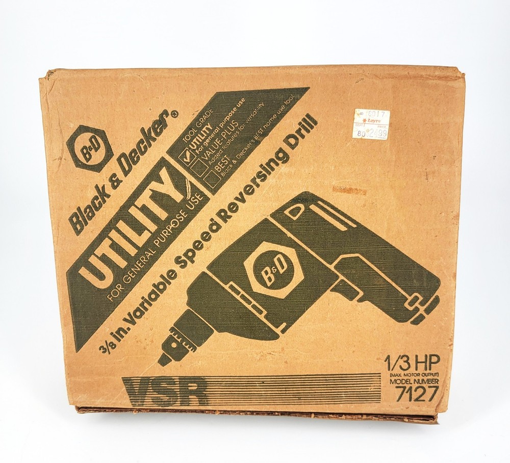 Black & Decker Model 7127 1/3 HP VSR Multipurpose Drill