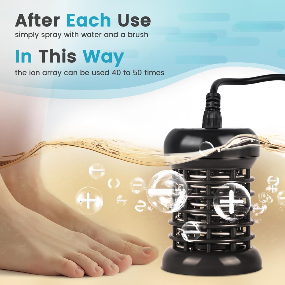 Ionic Foot Bath Detox Machine, Portable Machine 3, Blue