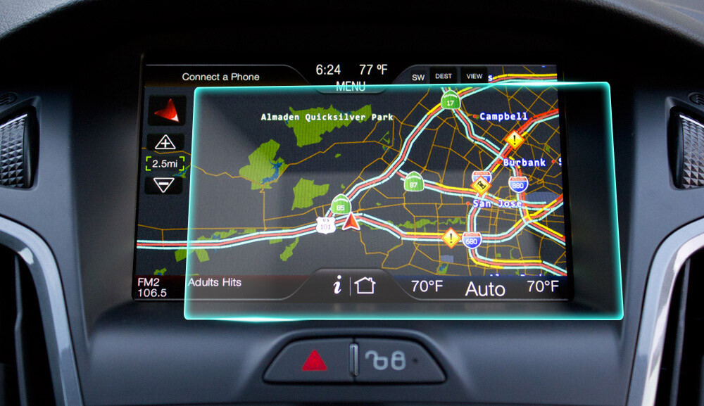 Crystal Clear Screen Protector for 2012 Ford Focus Vehicle Navigation