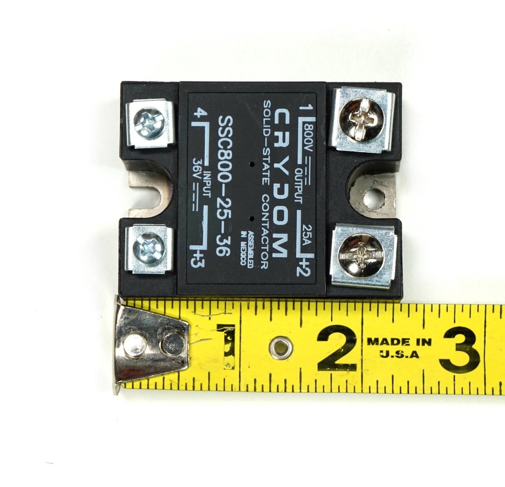 Crydom SSC800-25-36 Solid State Relay Output 800 VDC 25 Amp Input 36V