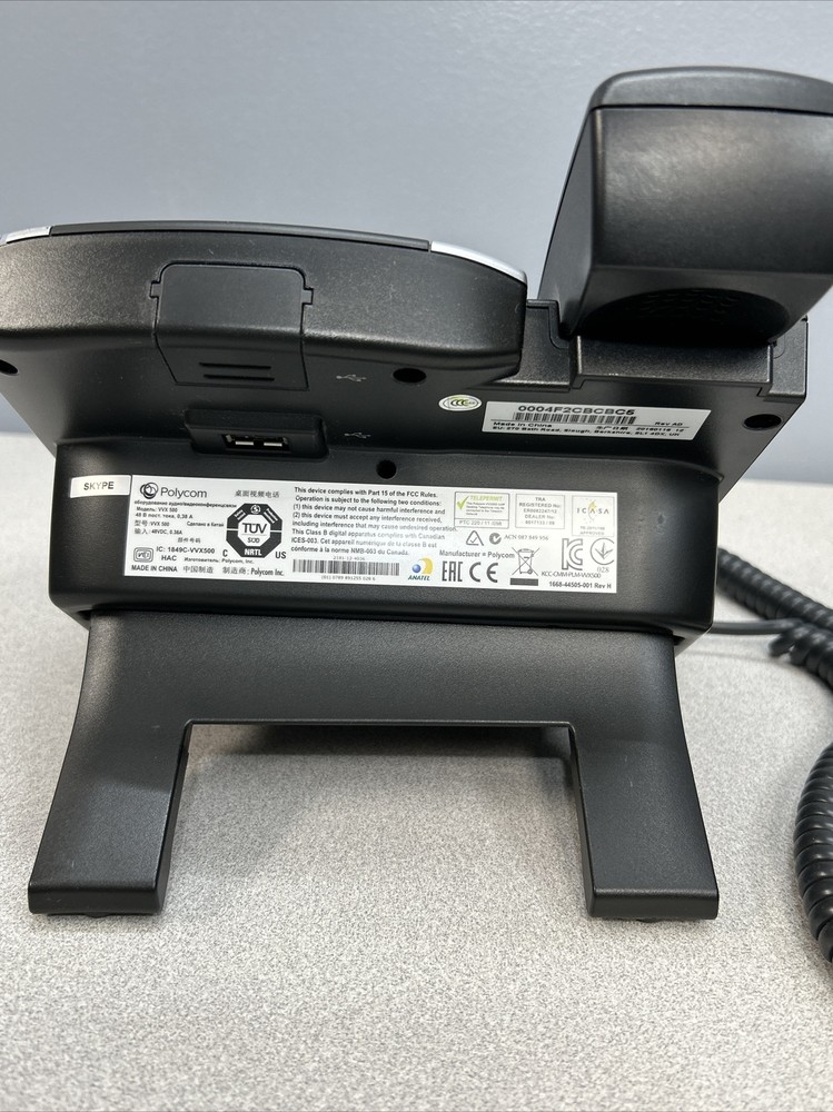 Polycom VVX 500 Gigabit IP LCD Desk Set Phone PoE