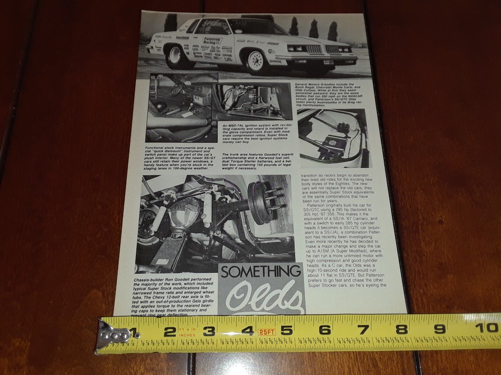 1984 OLDSMOBILE CUTLASS ORIGINAL ARTICLE