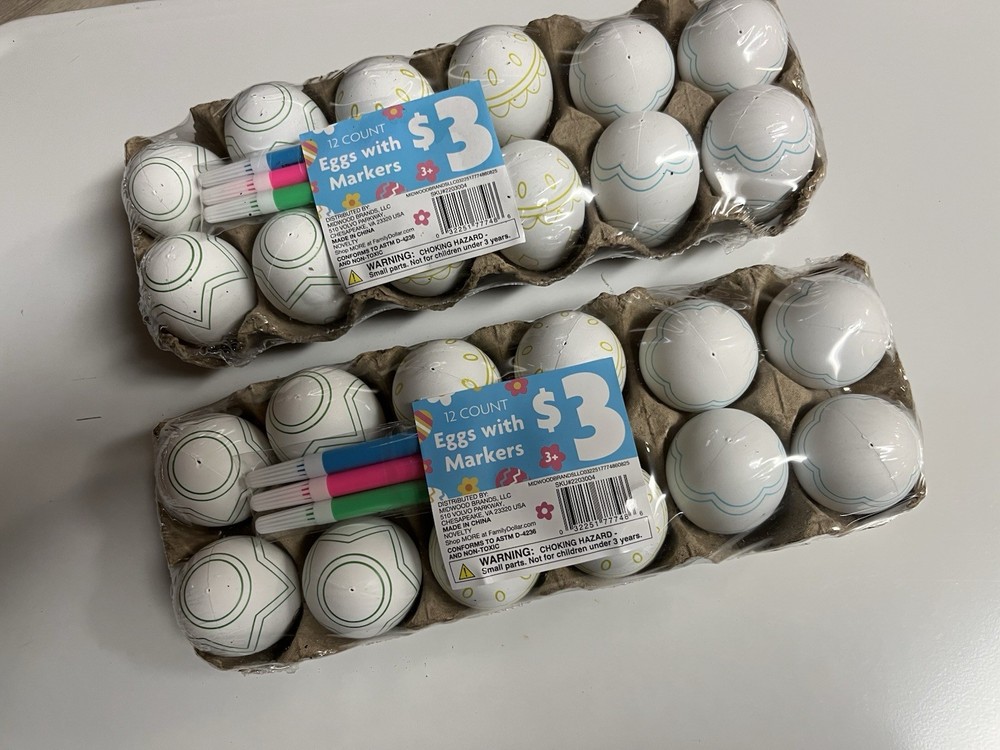 Marker Coloring Easter Egg Craft Set for Kids