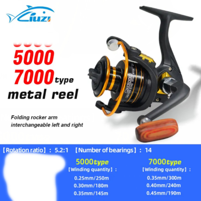 Fixed Spool Fishing Reel JM 5000
