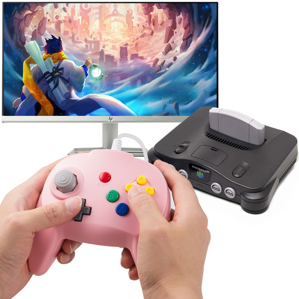 Upgraded N64 Wired Controller Replacement Gamepad for Nintendo 64 Game Console