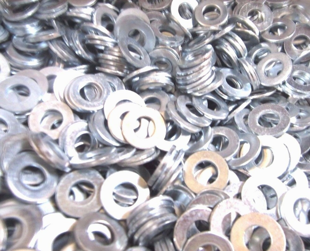 1000 7/16 SAE Flat Washers Zinc Plated