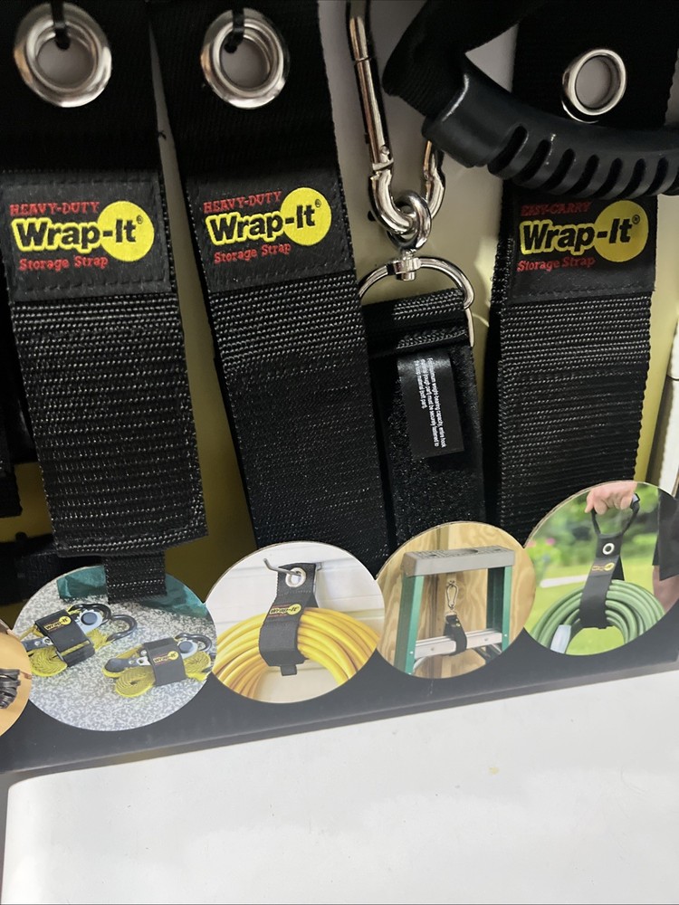 Wrap-It Storage Ultimate Organisation Storage Hang Gripping Strap Tie Pack 24Pcs