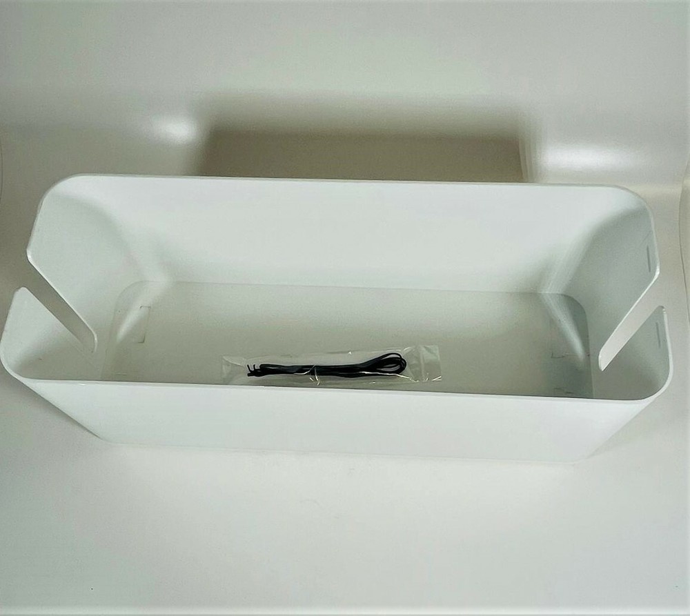 Cable Storage Box Power Socket Organizer - White