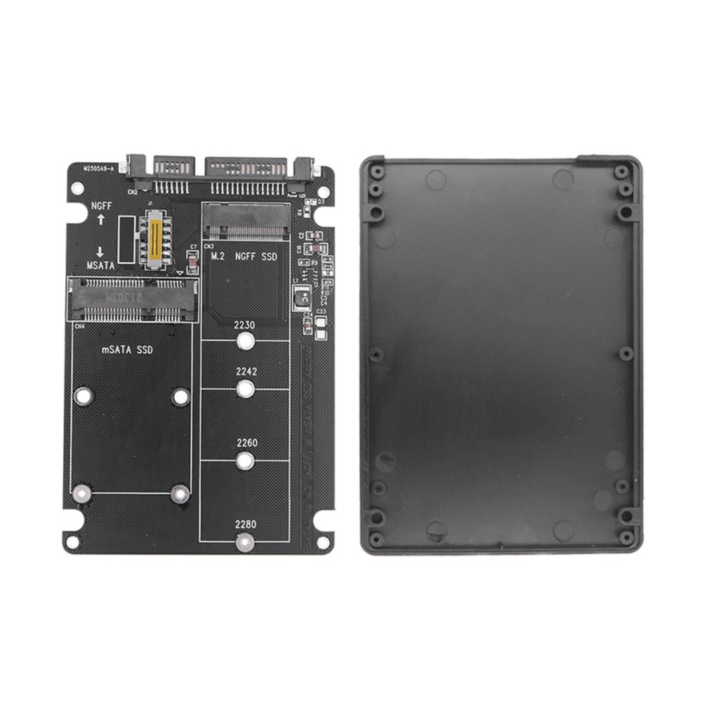 1PCS Input 3.3V, max current 3A MSATA/M.2 NGFF to SATA III Adapter Card