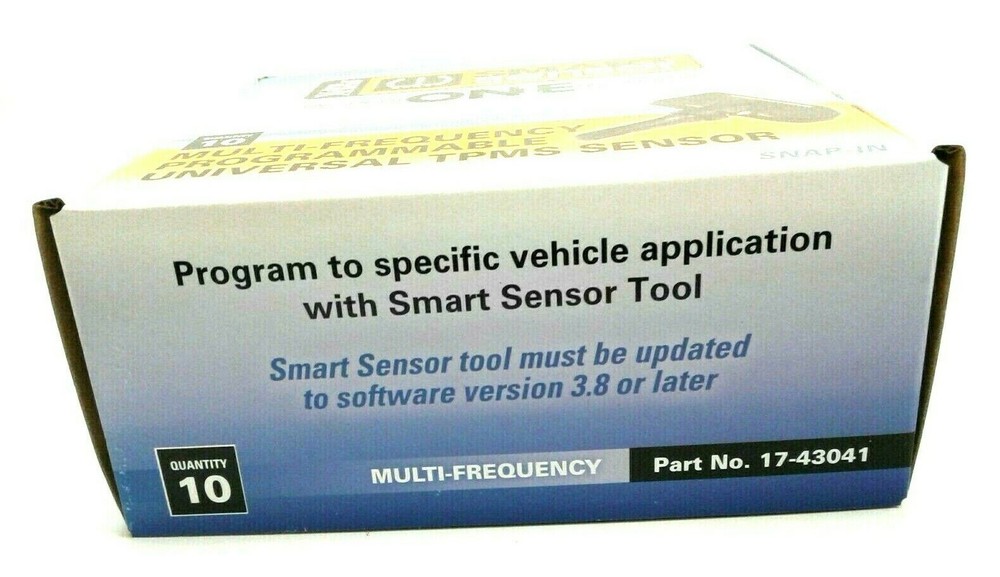 SMART SENSOR SNAP-IN MULTI-FREQUENCY PROGRAMMABLE UNIVERSAL TPMS 17-43041 QX10