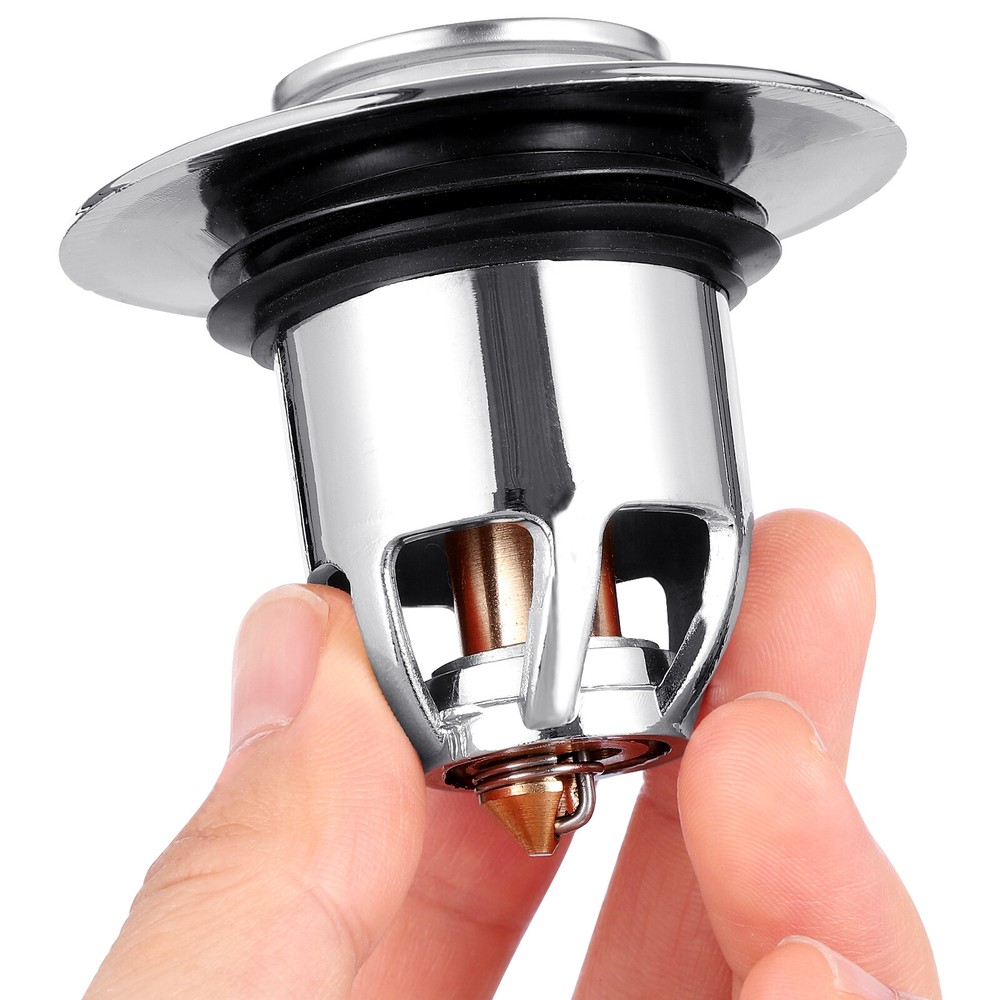 Washbasin Leaking Leak-proof Plug Electroplating Drainer Bouncing Core Push Type