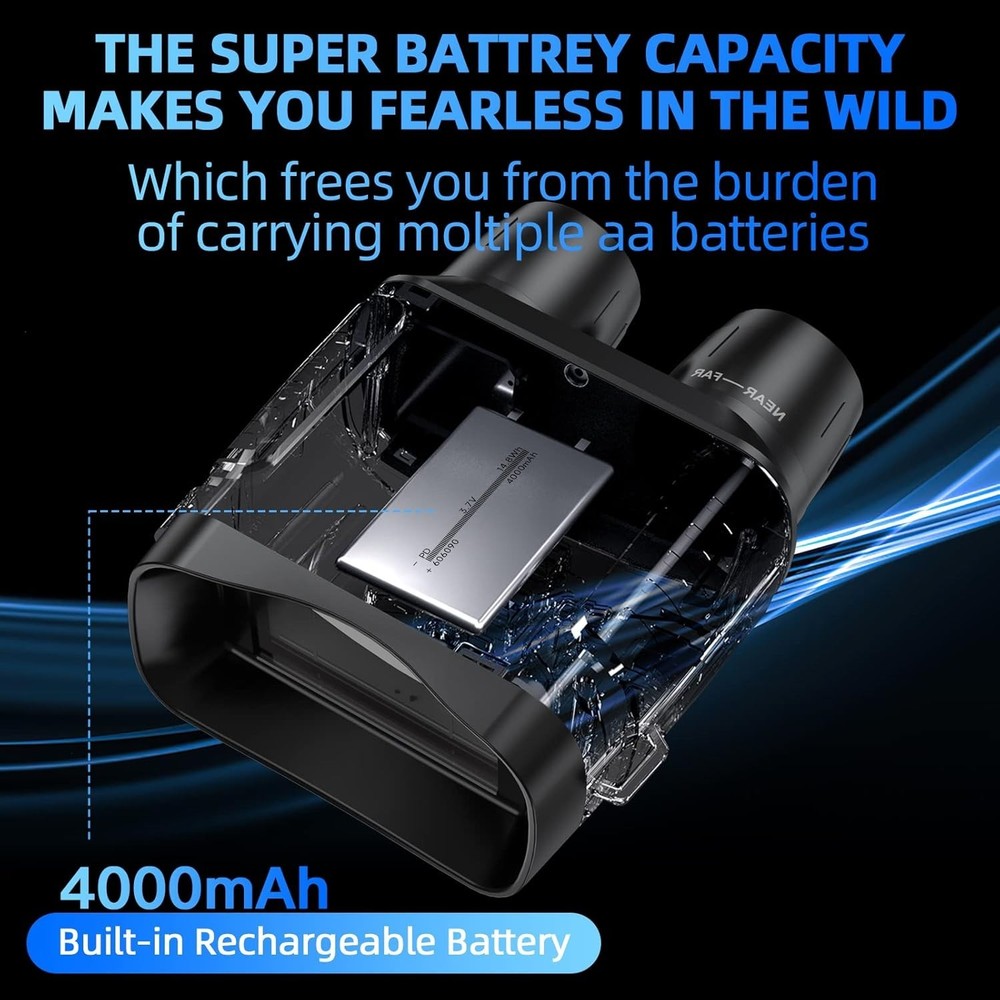 Motion Detection Night Vision Binoculars with IR Illuminator