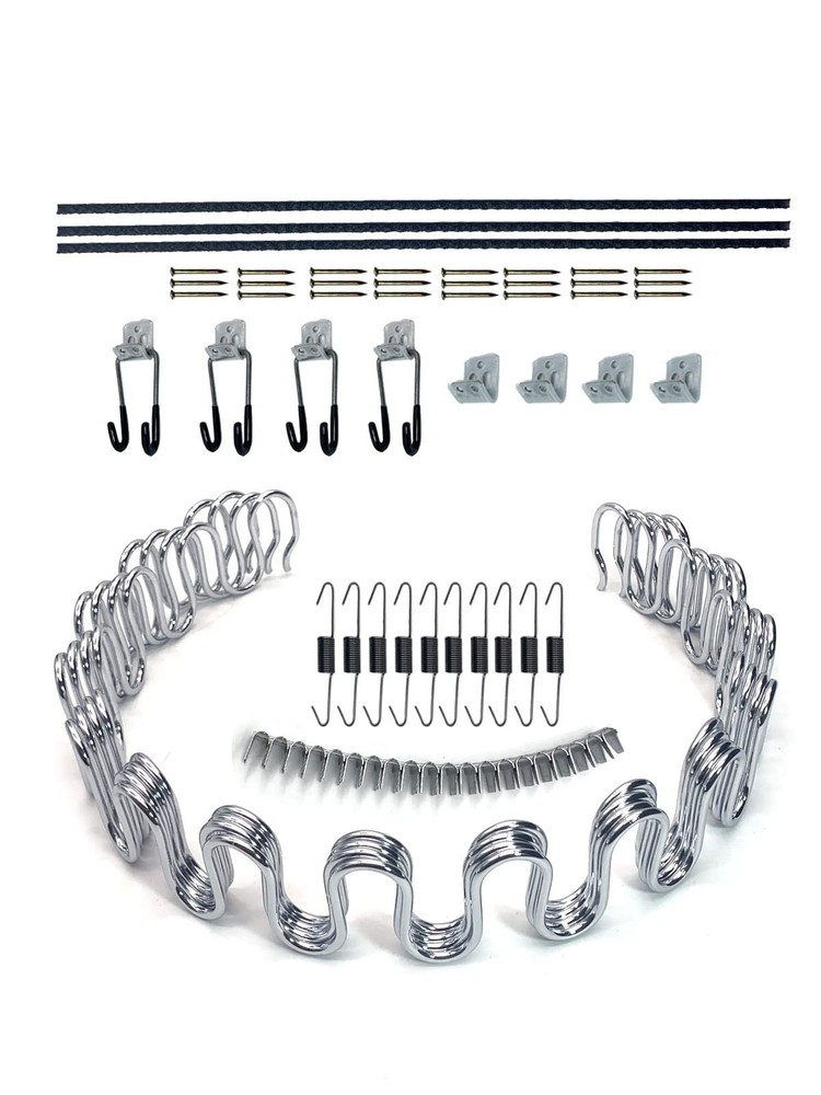 Kaupuar 27" Sofa Upholstery Spring Replacement Kit for 27 inch 4pcs, Silver