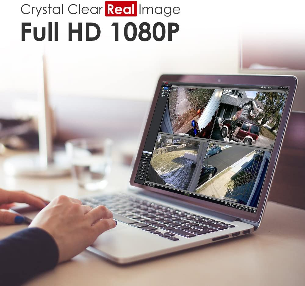 ZOSI H.265+16CH 2MP Surveillance DVR Security Camera System Motion Detection