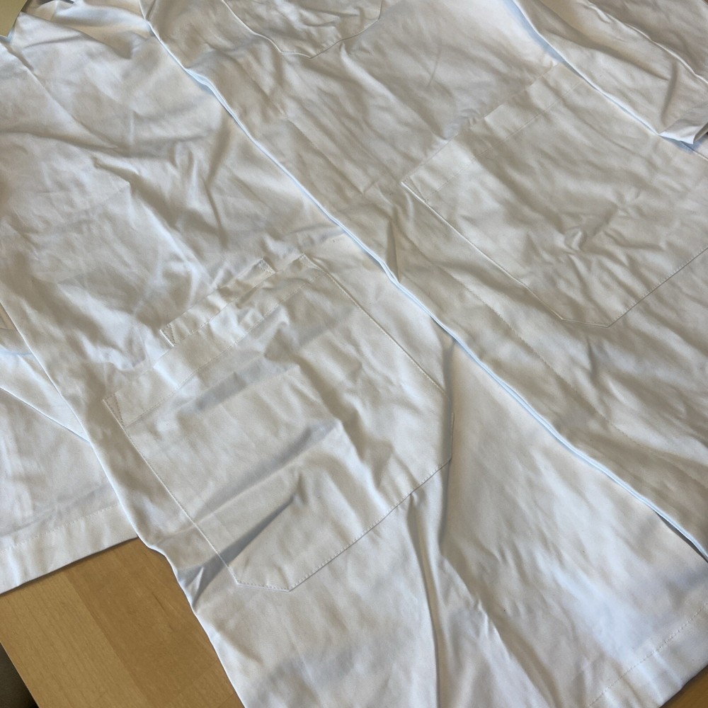 Doctor James Lab Coat M White Scrub Science Teacher