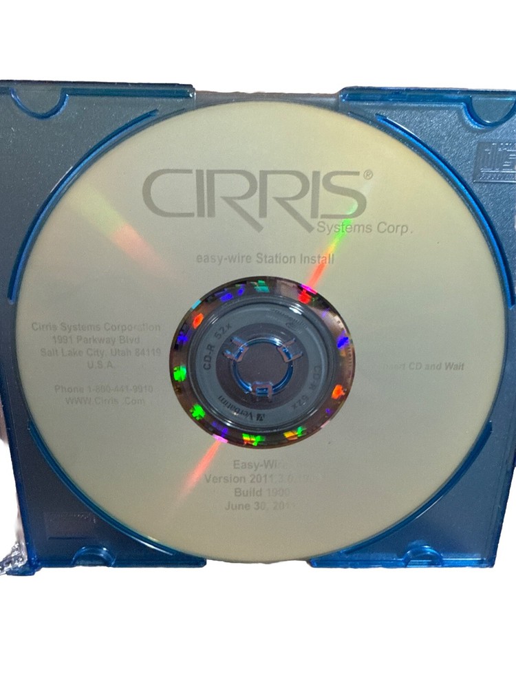 Cirris Systems Corp Easy Wire Station Install CD