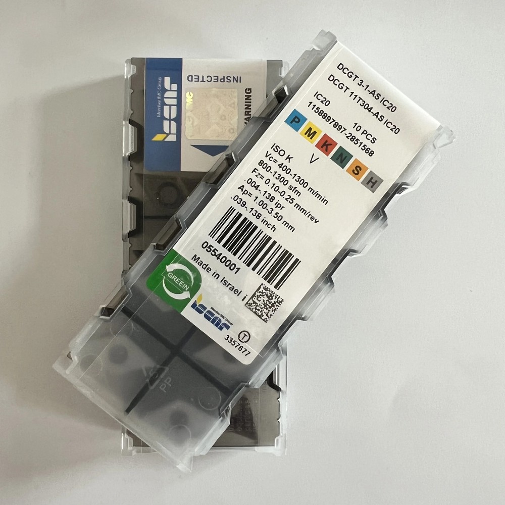 ISCAR / DCGT11T304-AS IC20 / 10 Pcs