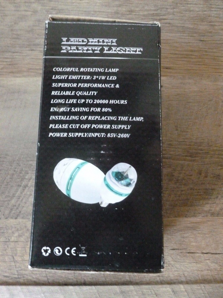 Lightahead LA005 Rotating LED Strobe Bulb Multi Changing Color