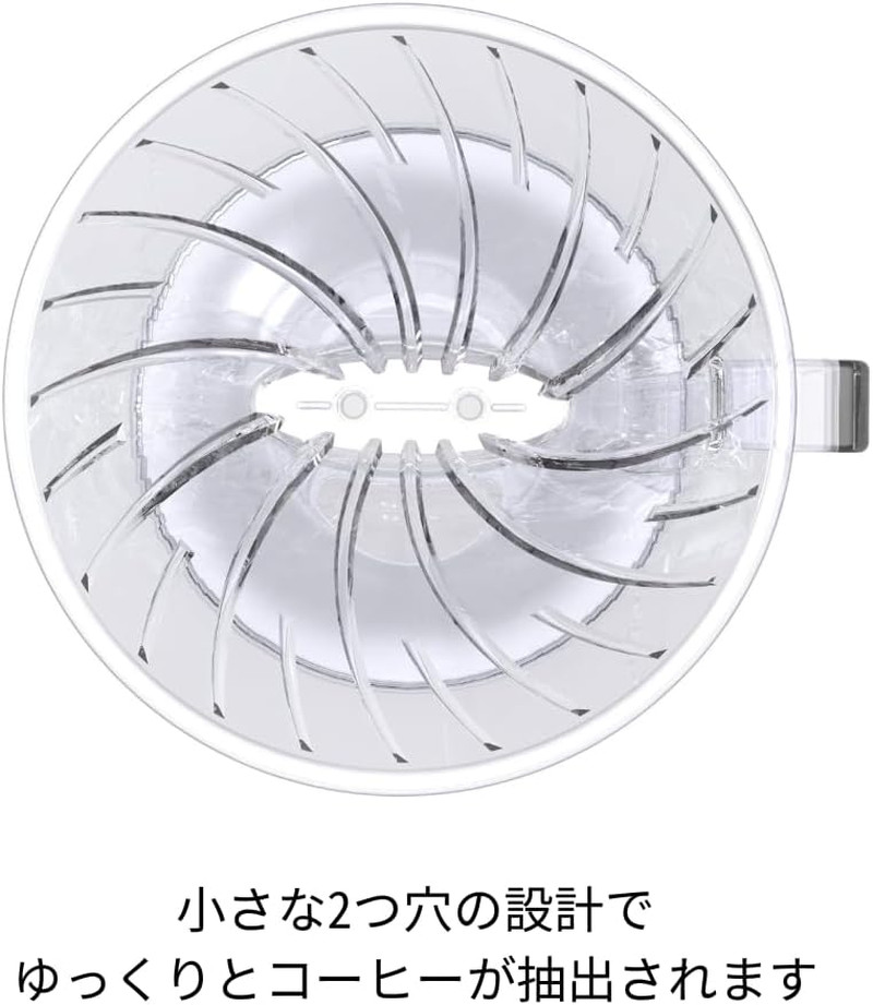 Pegasus Flat Bottom Dripper, Size 02, Clear