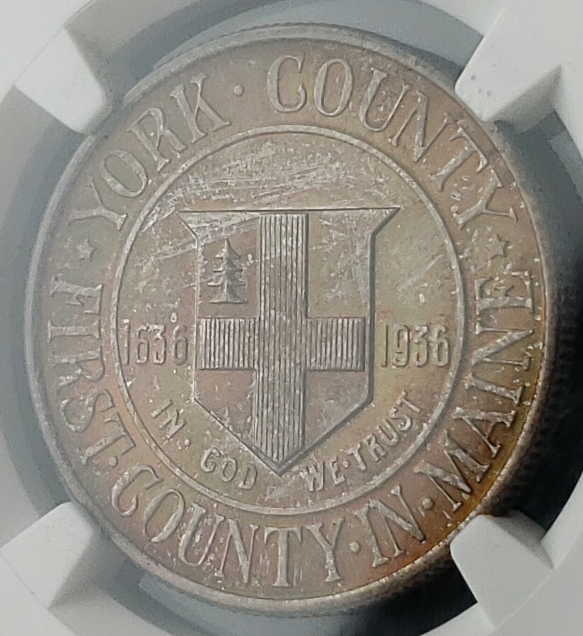 1936 50c York Commemorative Silver Half Dollar NGC MS67